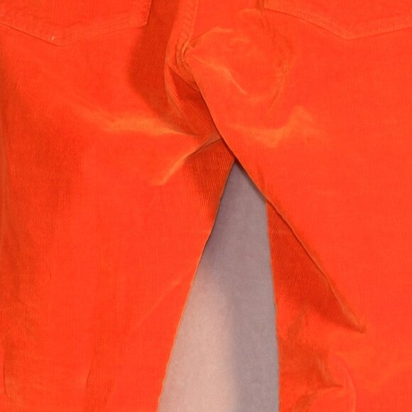Banana Republic Womens Orange Corduroy Pants Size 29 - Picture 6 of 8